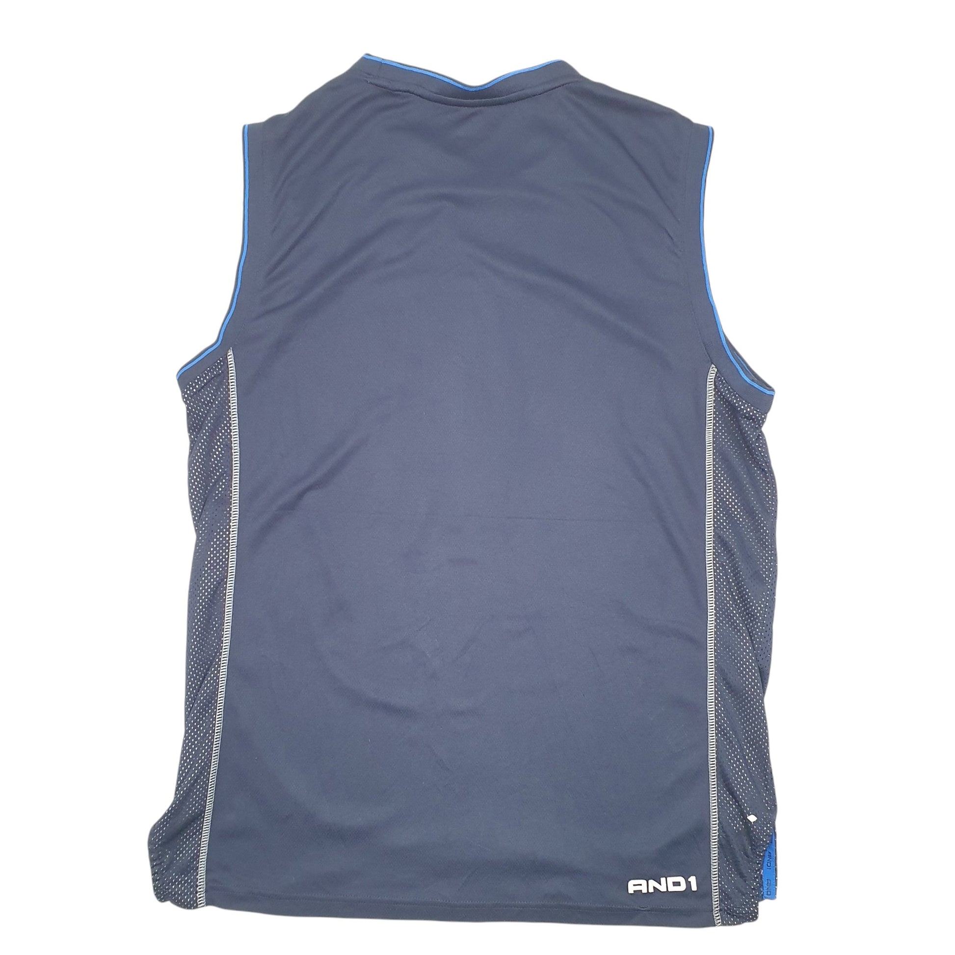 Mens Navy And 1 Basketball Jersey Vest Active Short Sleeve T Shirt