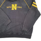 Mens Black Nautica Vintage Spellout Raglan Hoodie Jumper