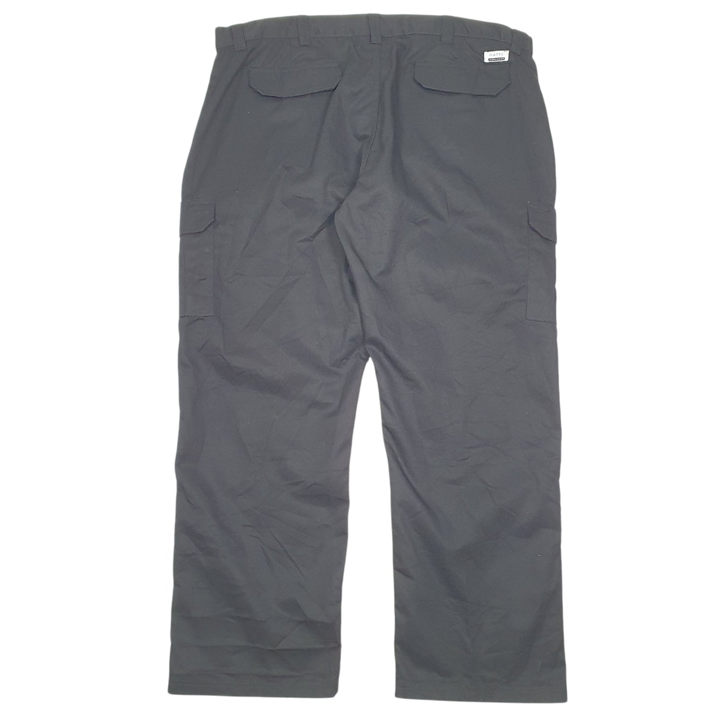 Mens Black Gatts Workwear Combat Utility Cargo Trousers