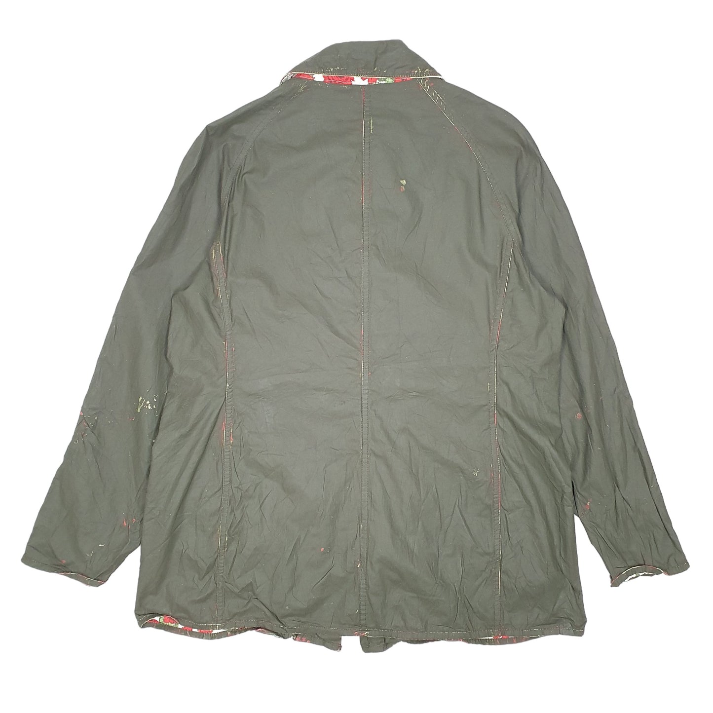 Womens Green Barbour Mary Shield Rose  Coat