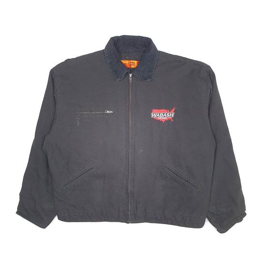 Mens Black Cornerstone Detroit Bomber Quilted Lined  Coat