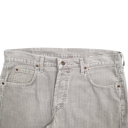 Mens Grey Lee  Corduroy Trousers