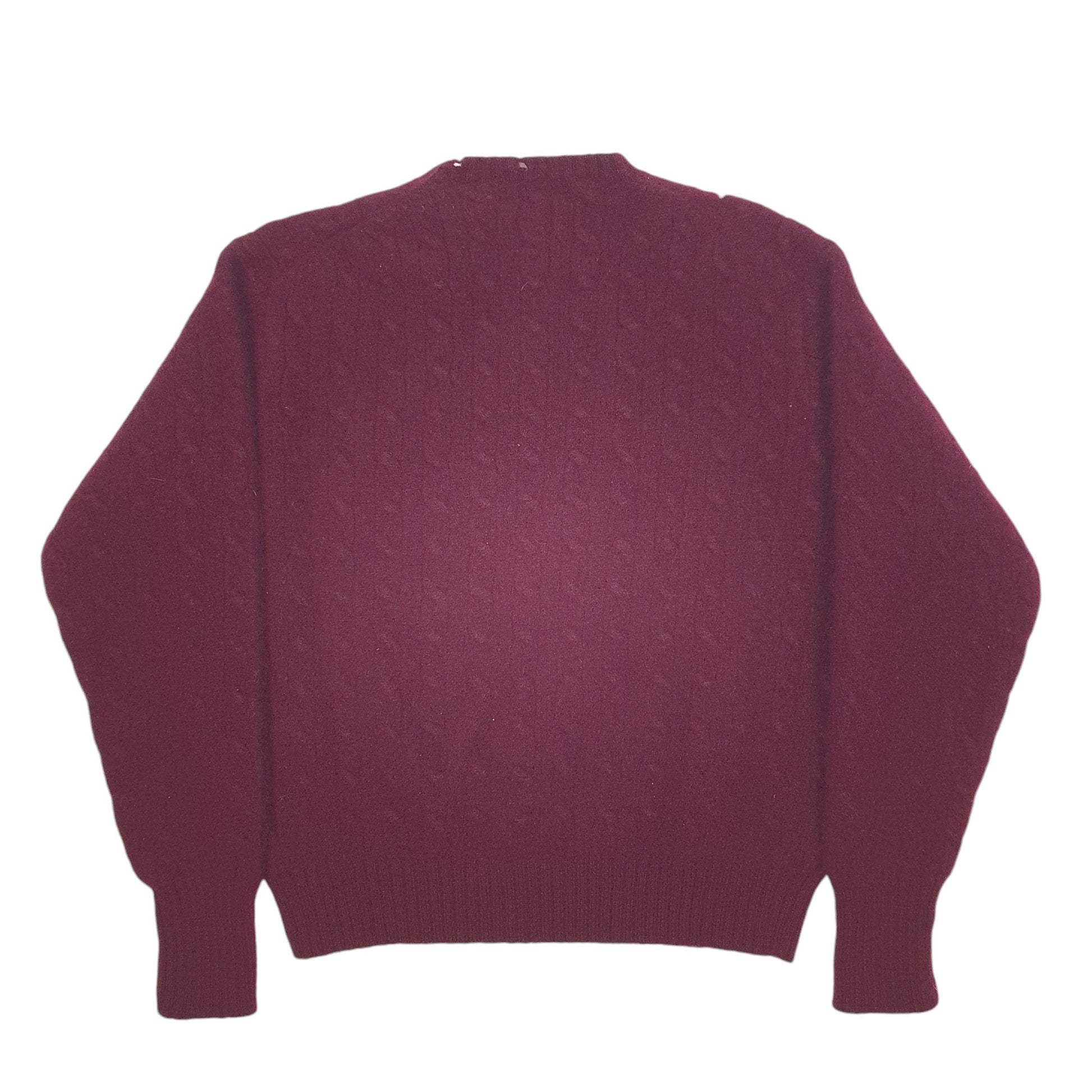Womens Burgundy Ralph Lauren Knitted Crewneck Jumper