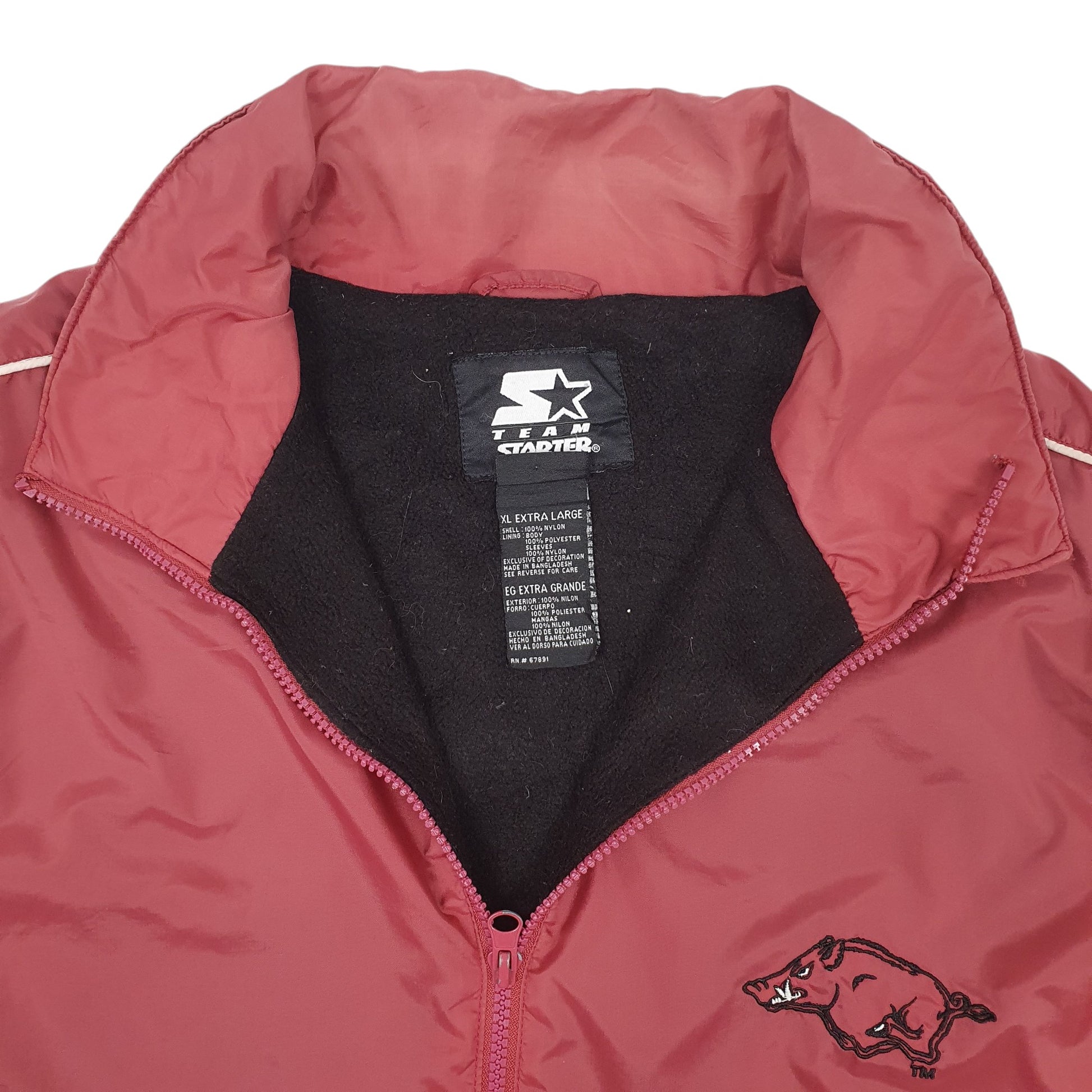 Mens Red Starter Arkansas  Coat