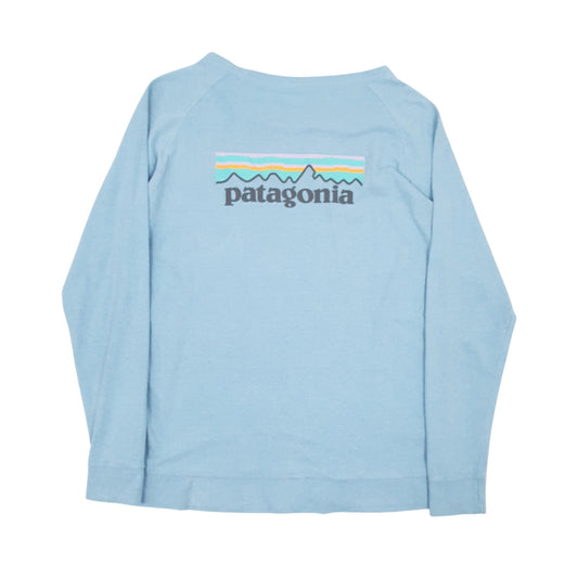 Mens Blue Patagonia  Long Sleeve T Shirt