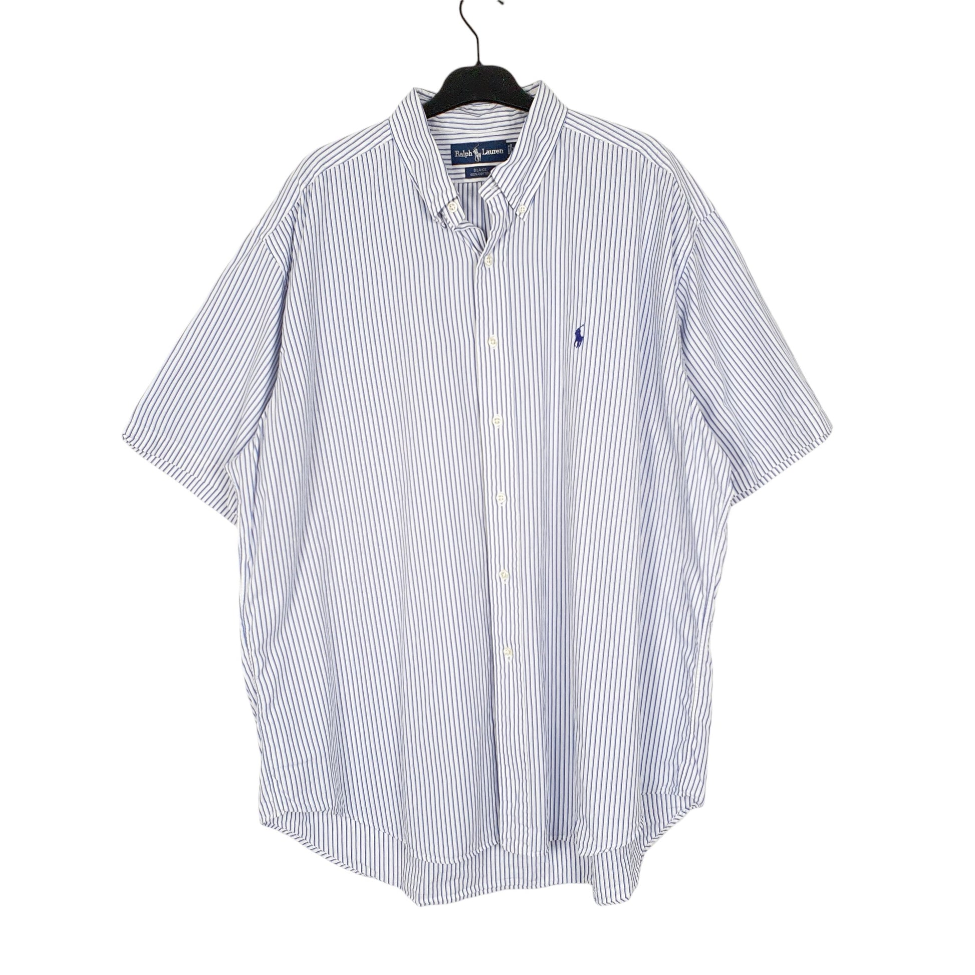 Mens Blue Polo Ralph Lauren Oxford Short Sleeve Shirt