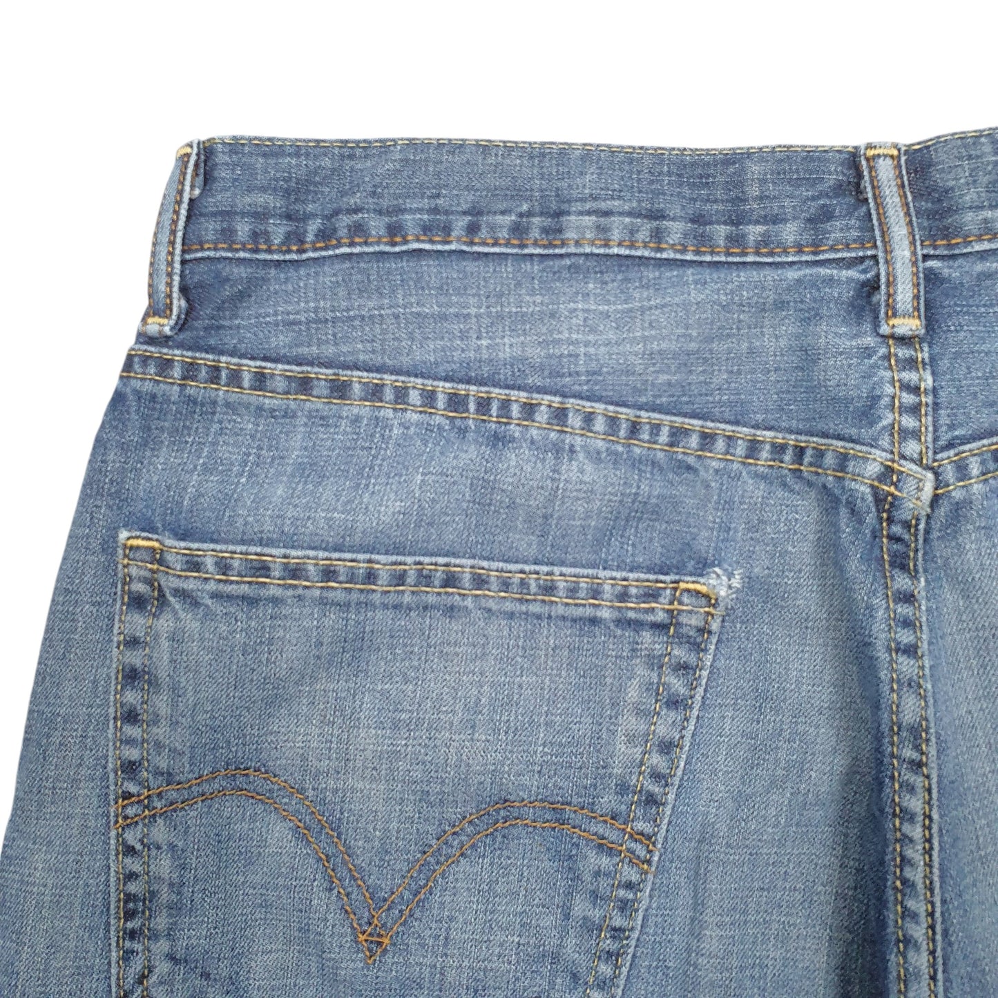 Mens Blue Levis Denim Jeans Jorts Denim Shorts