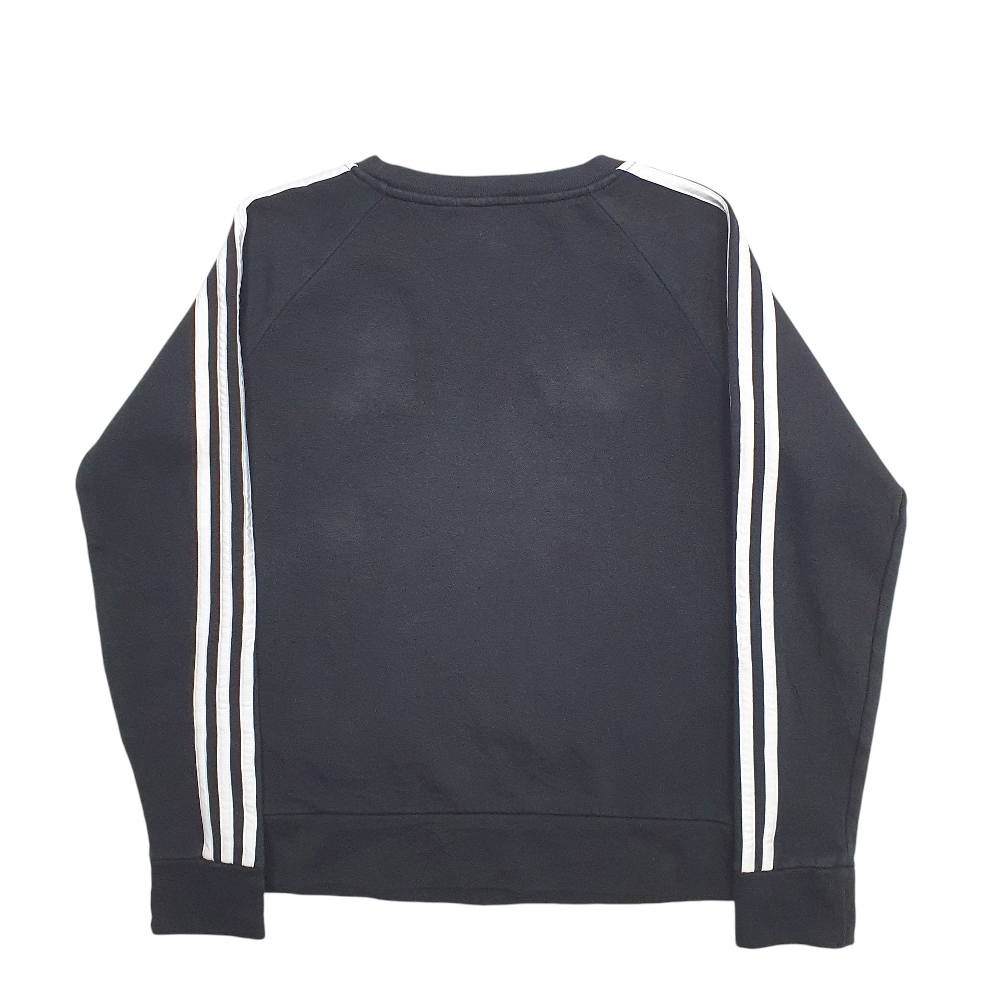 Womens Black Adidas  Crewneck Jumper