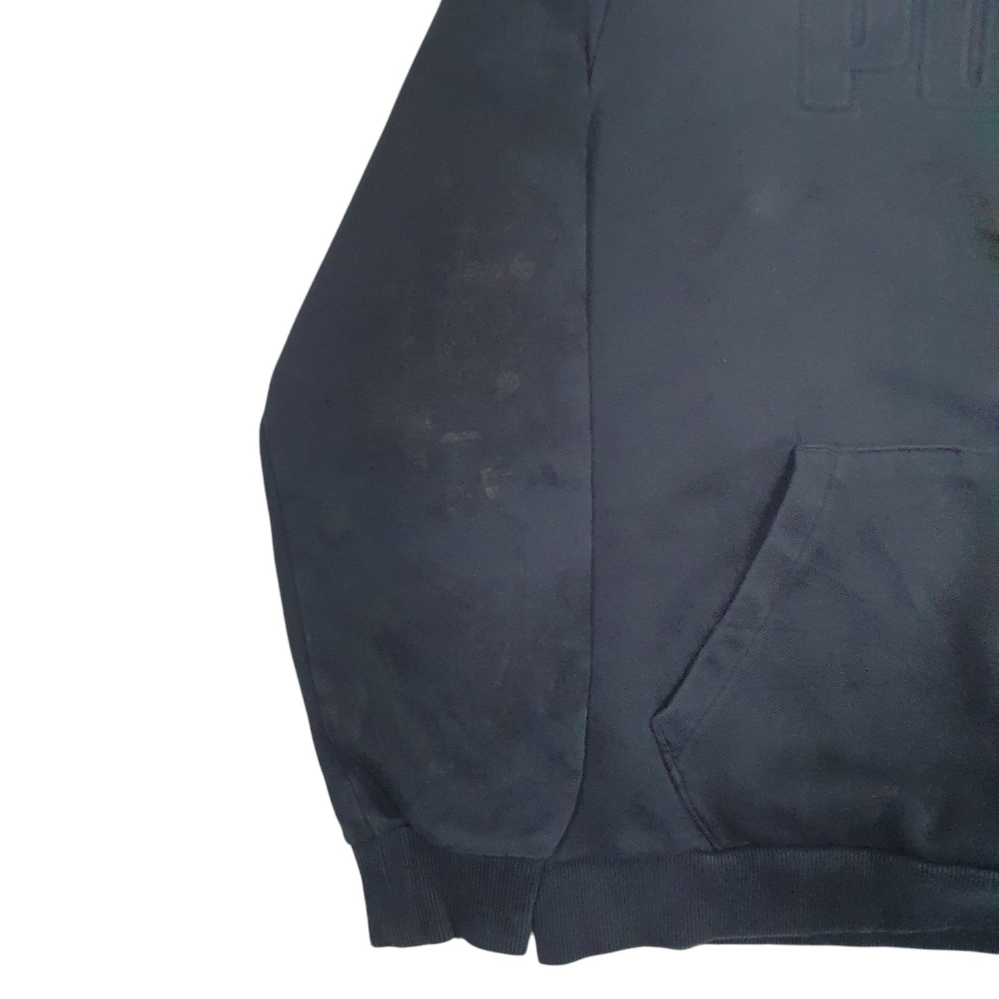 Womens Black Puma Spellout Hoodie Jumper