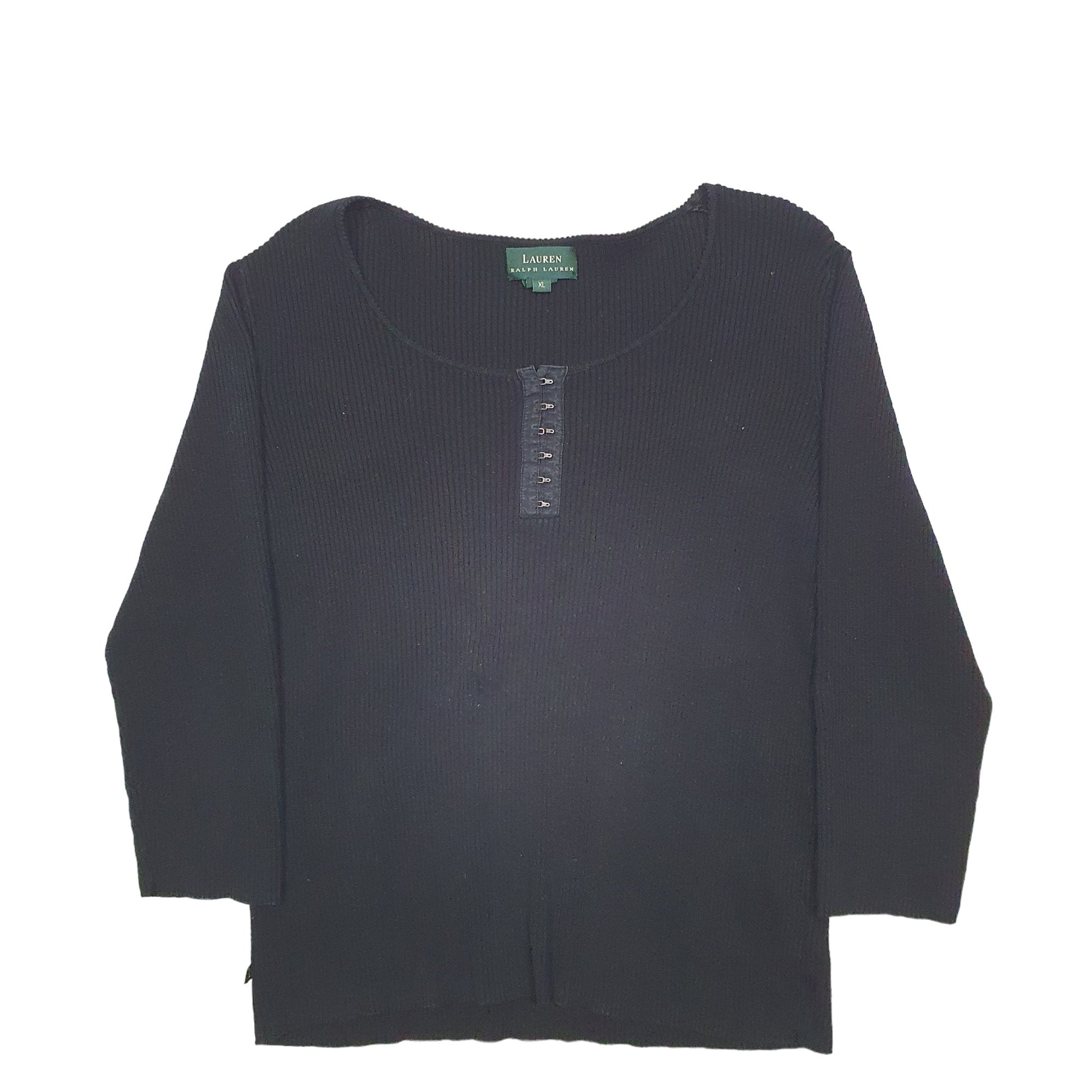 Womens Black Ralph Lauren Knit Crewneck Jumper