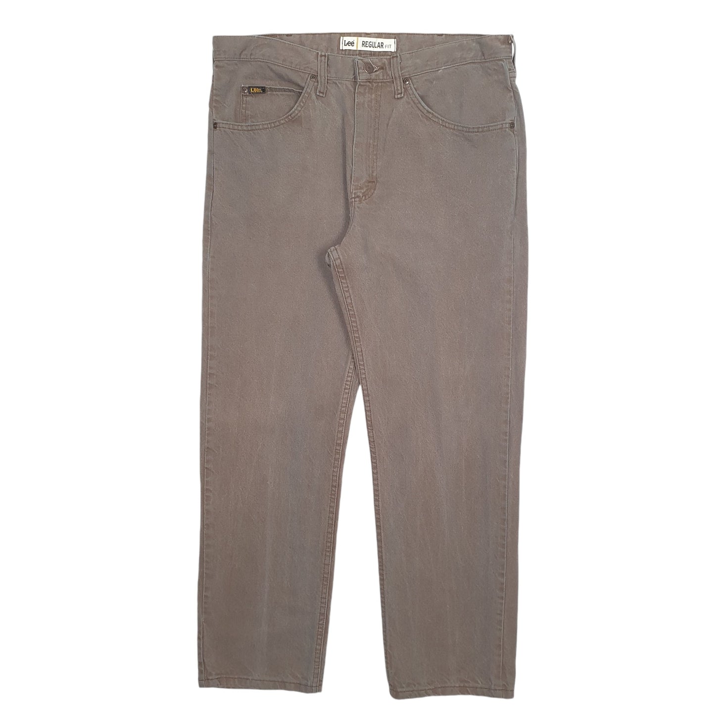 Mens Brown Lee  Casual JeansW36 L30