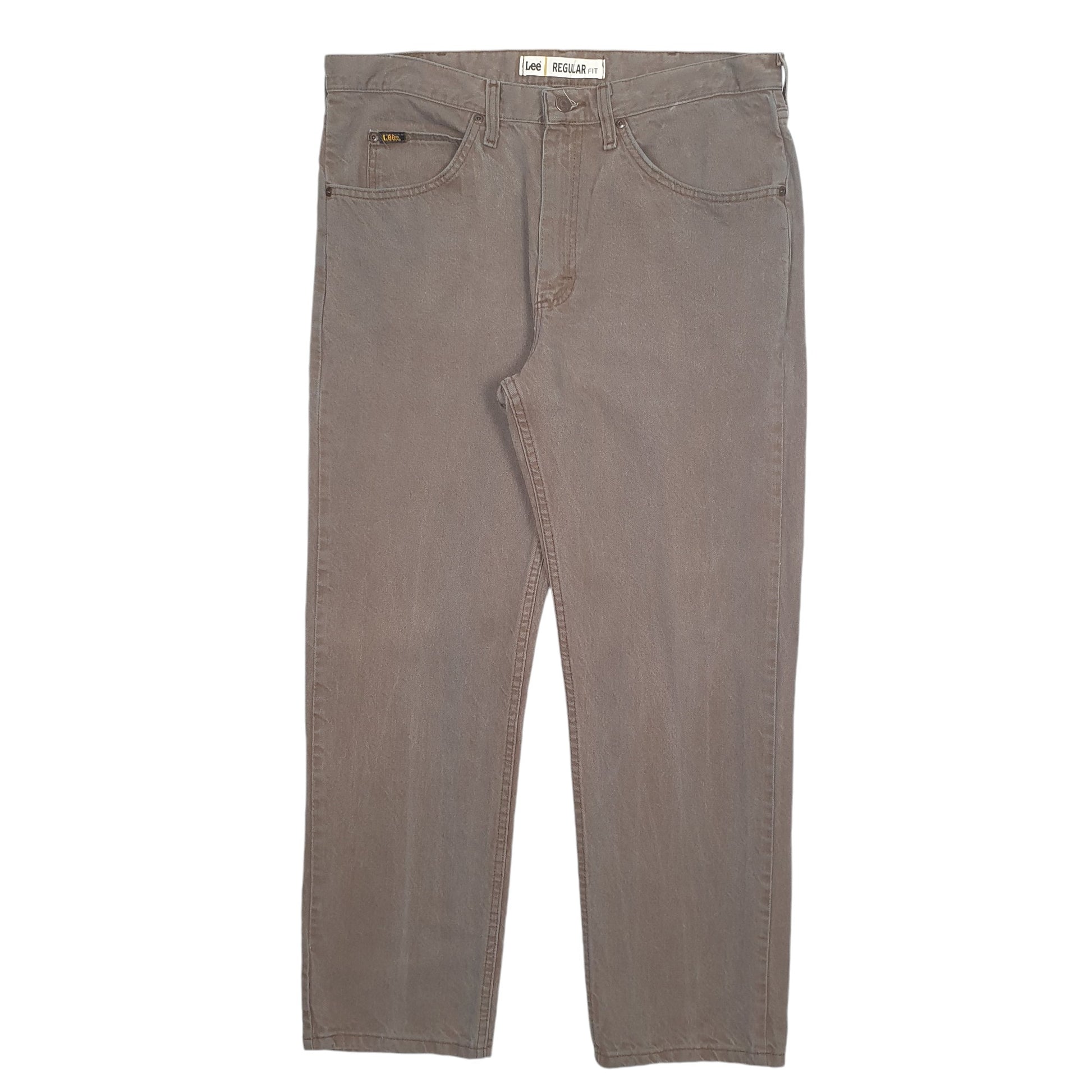Mens Brown Lee  Casual JeansW36 L30