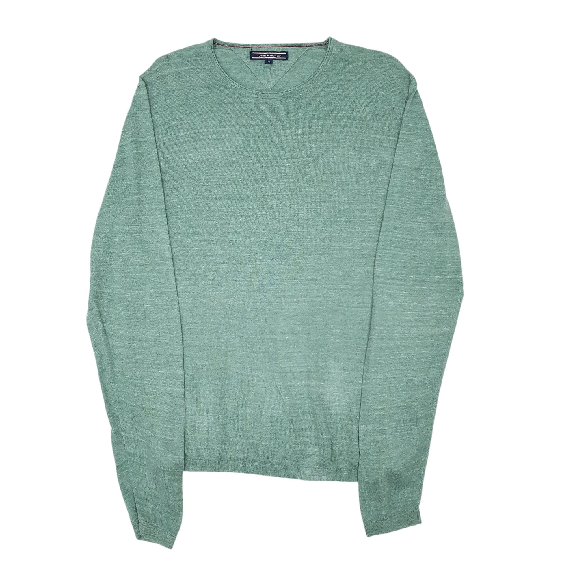 Mens Green Tommy Hilfiger  Crewneck Jumper