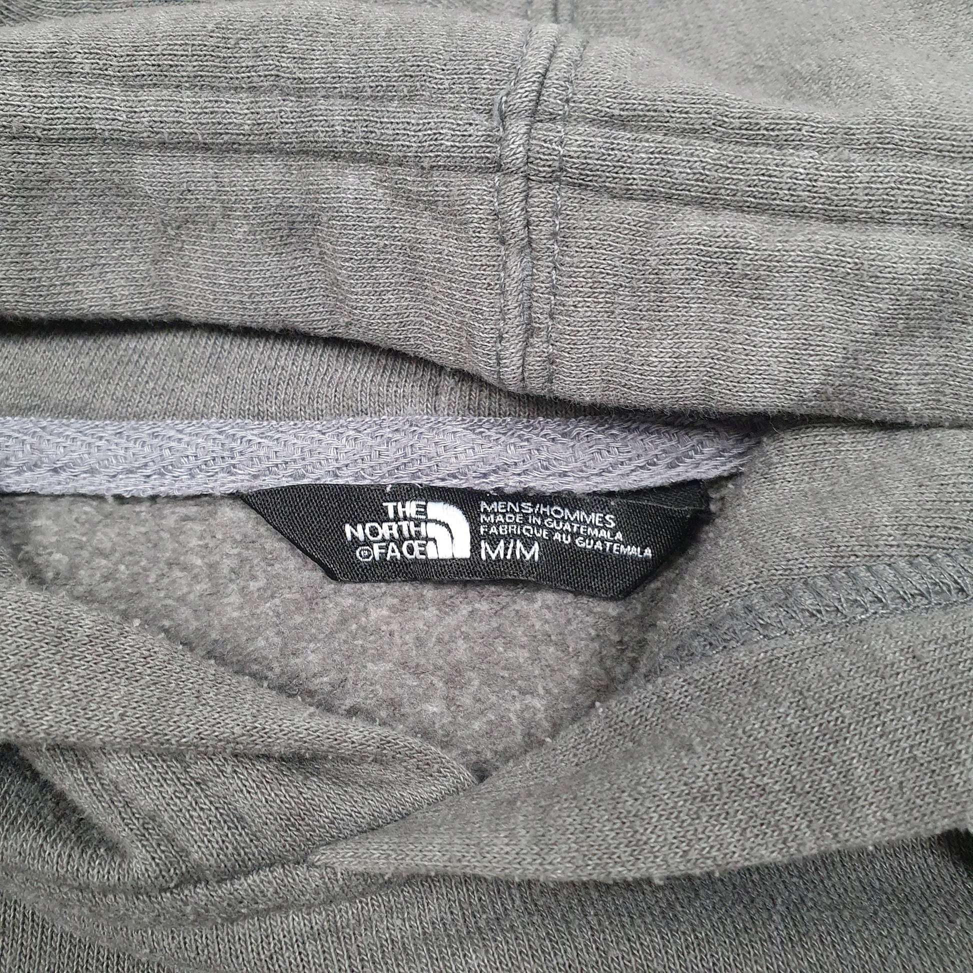 Mens Grey The North Face Spellout Hoodie Jumper