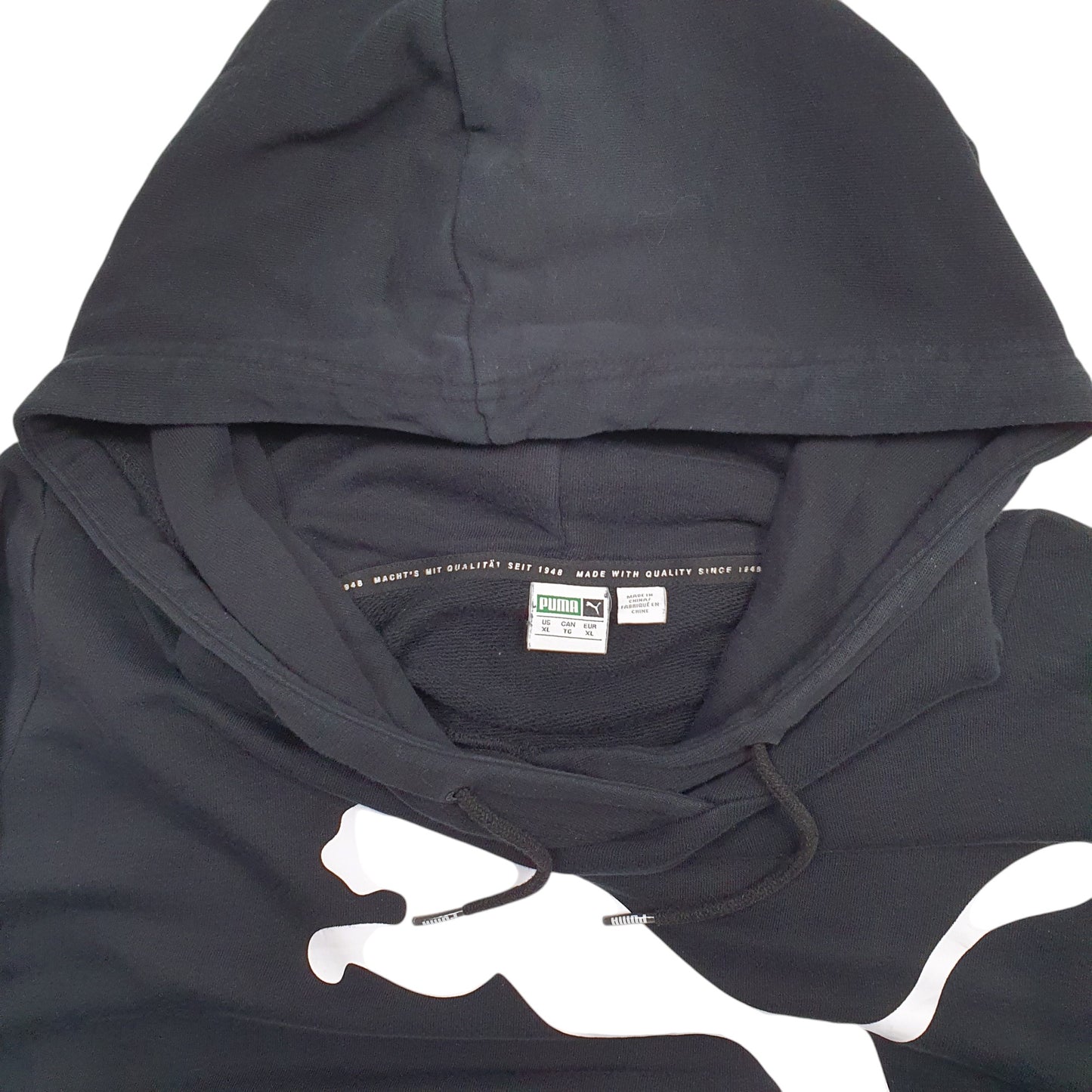 Mens Black Puma  Hoodie Jumper
