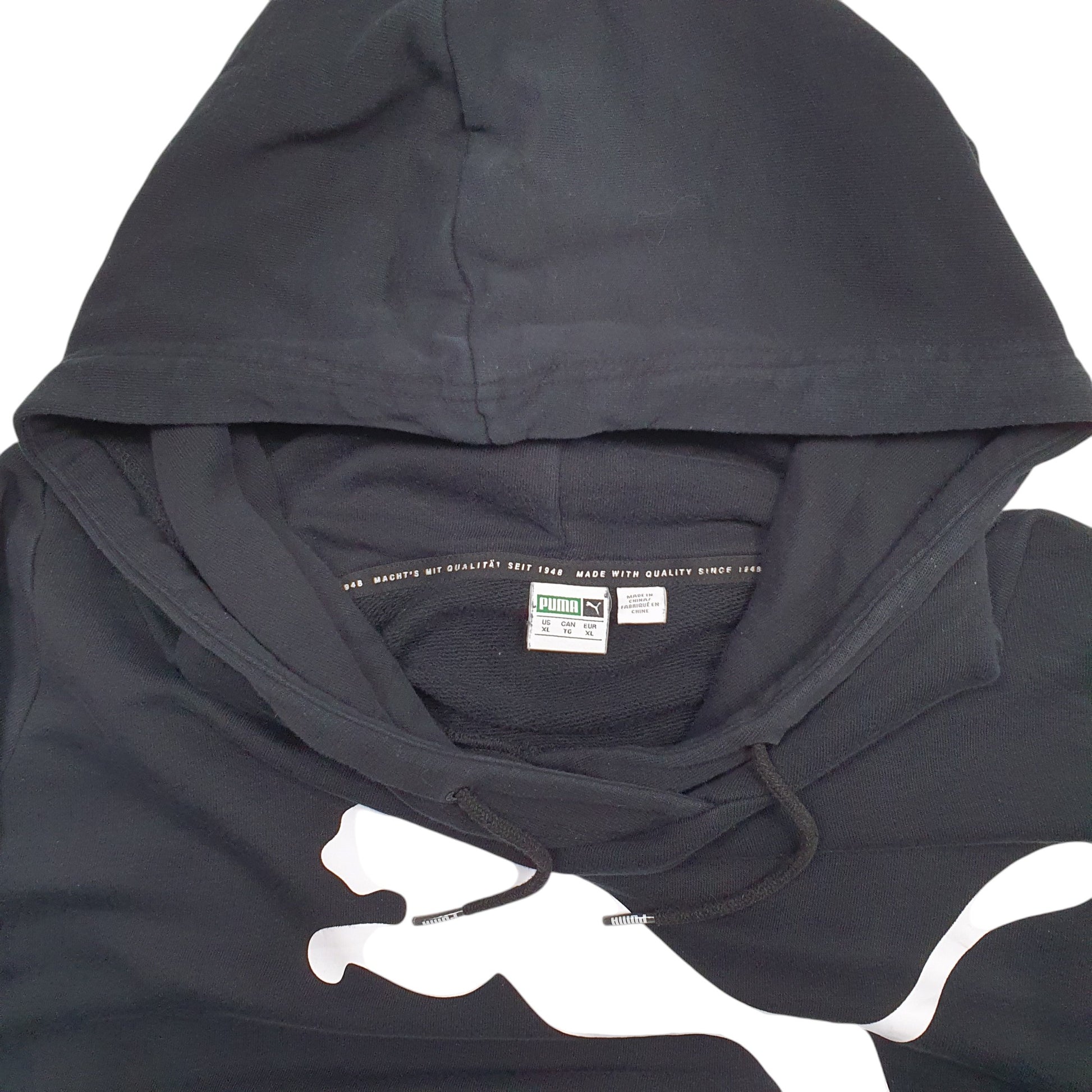 Mens Black Puma  Hoodie Jumper