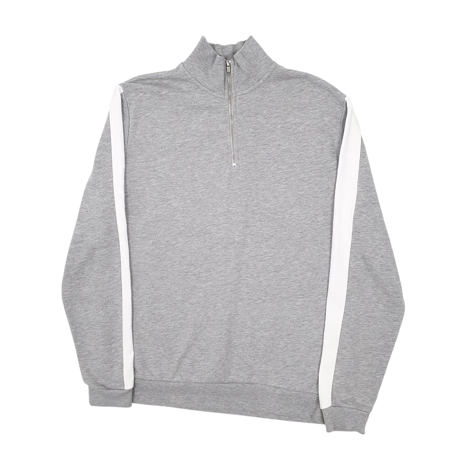 Mens Grey Asos  Quarter Zip Jumper