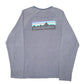 Mens Navy Patagonia Raglan Lightweight Spellout Crewneck Jumper