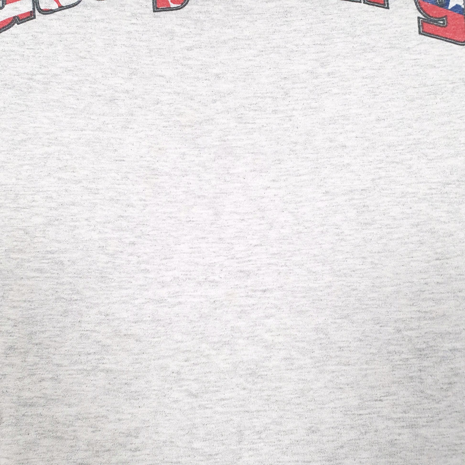 Mens Grey Hanes Single Stitch Vintage 90s Gettysburg USA Short Sleeve T Shirt