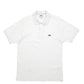 Mens White Lacoste  Short Sleeve Polo Shirt