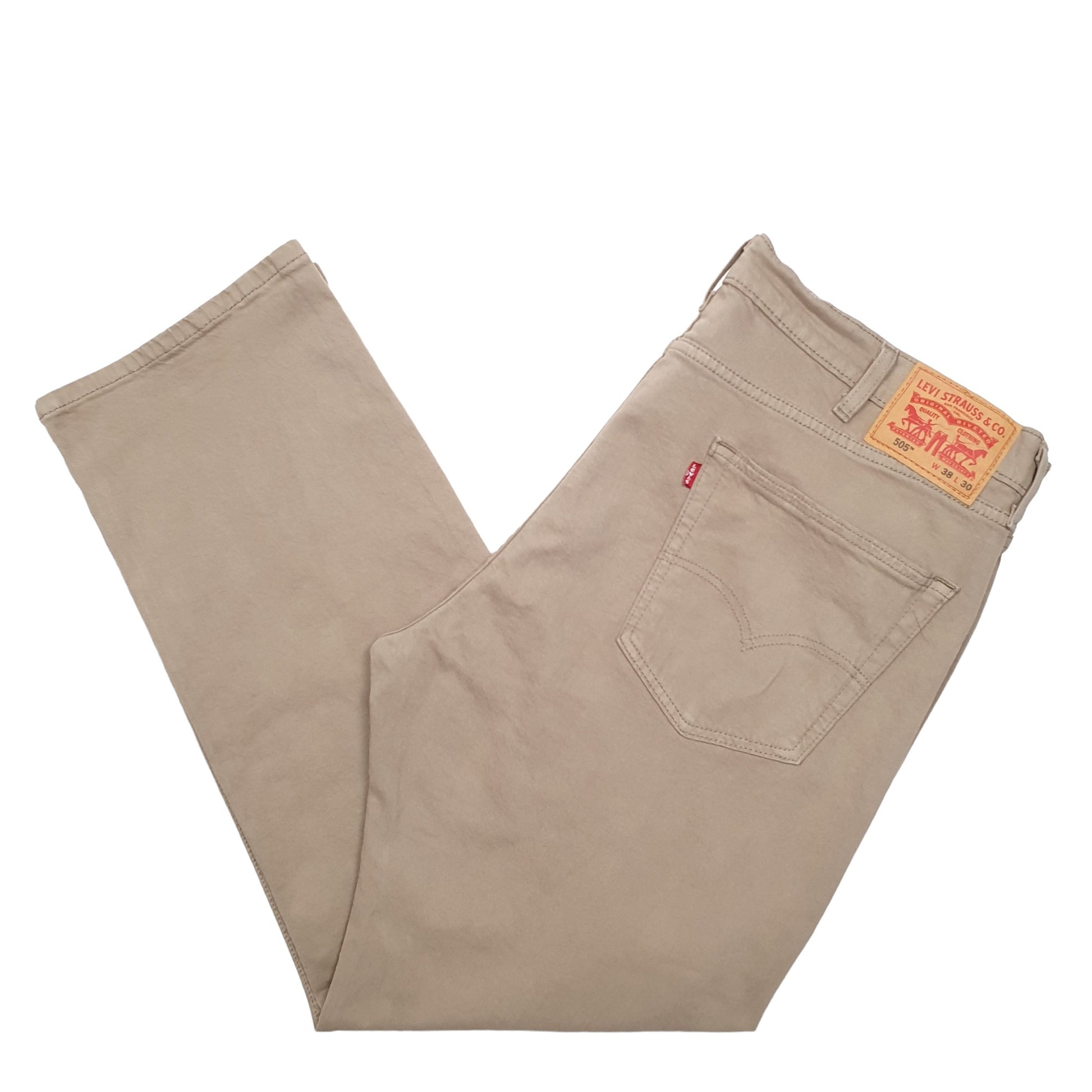 Mens Sand Levis  505 JeansW38 L30