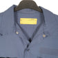 Mens Navy Unbranded Perm Press Workshirt Workwear Long Sleeve Shirt