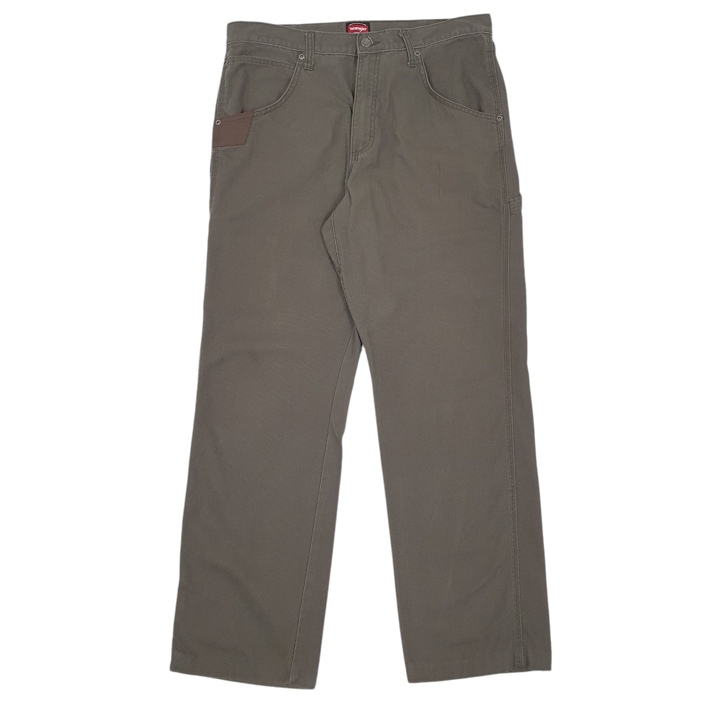 Mens Green Wrangler Workwear Carpenter Trousers