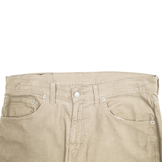 Mens Beige Levis  Corduroy Trousers