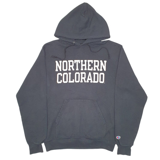 Mens Black Champion Northern Colorado USA College Spellout Hoodie Jumper