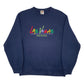 Mens Navy Fruit Of The Loom Las Vegas Crewneck Jumper