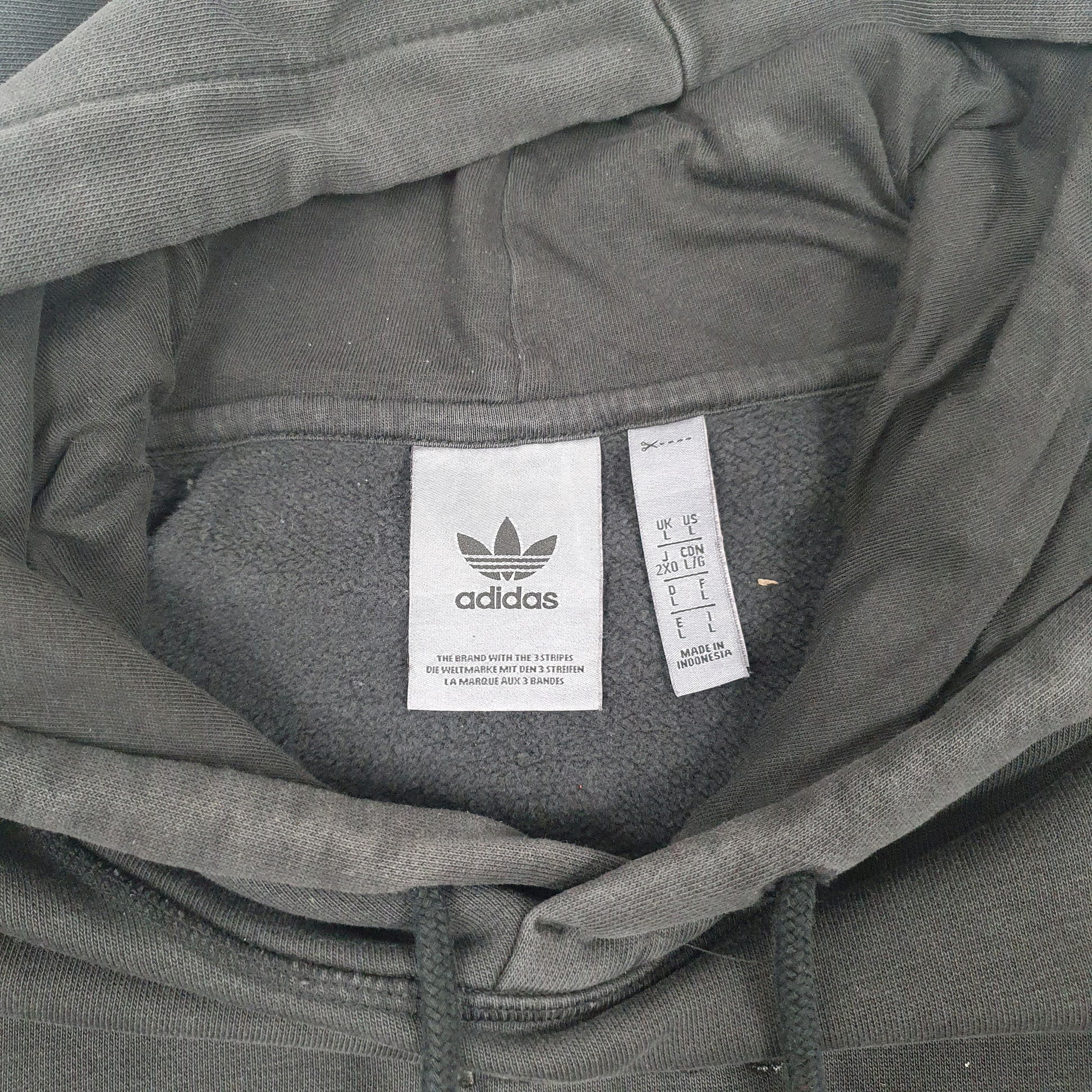 Mens Black Adidas  Hoodie Jumper