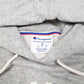 Mens Grey Champion Spellout Hoodie Jumper