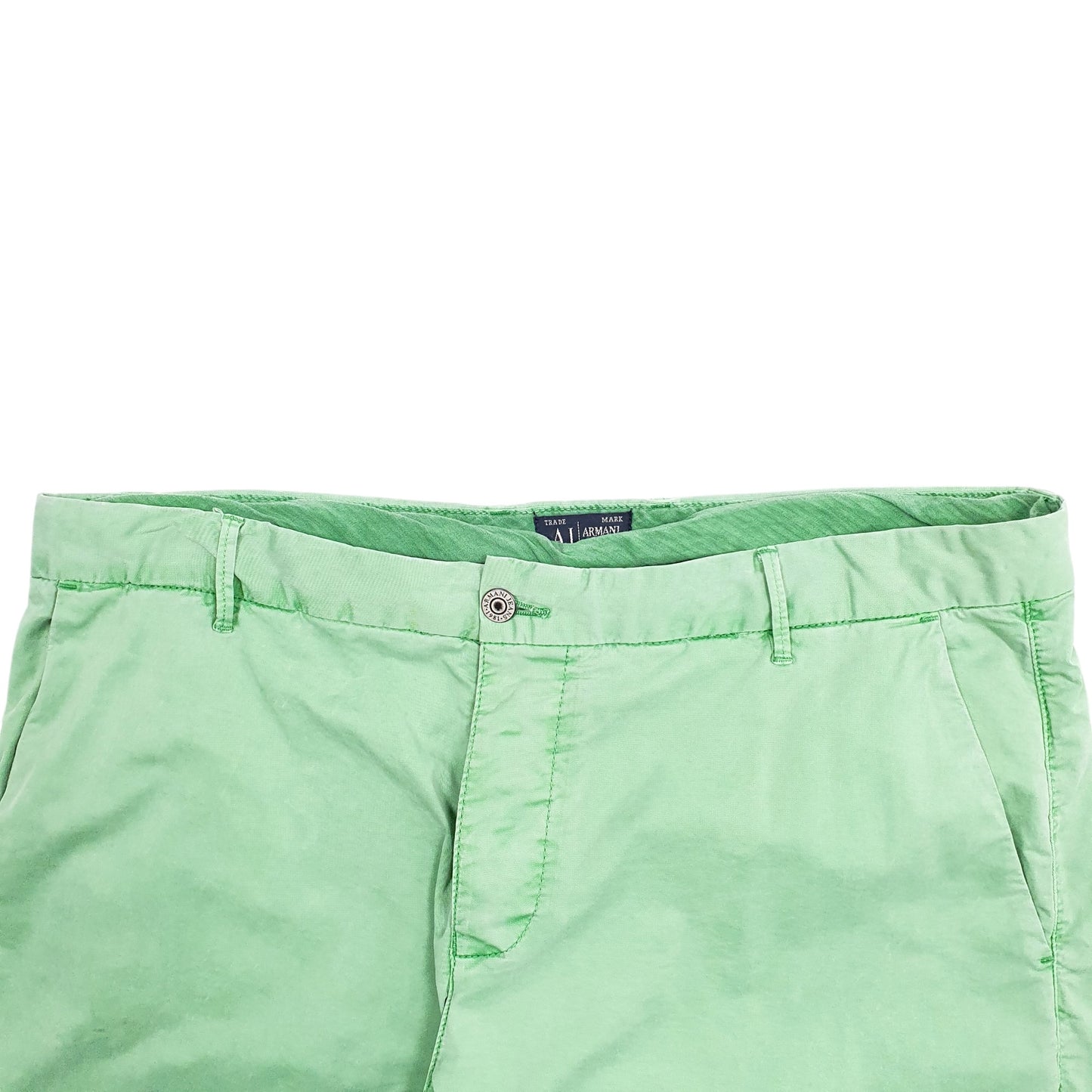 Mens Green Armani  Chino Trousers