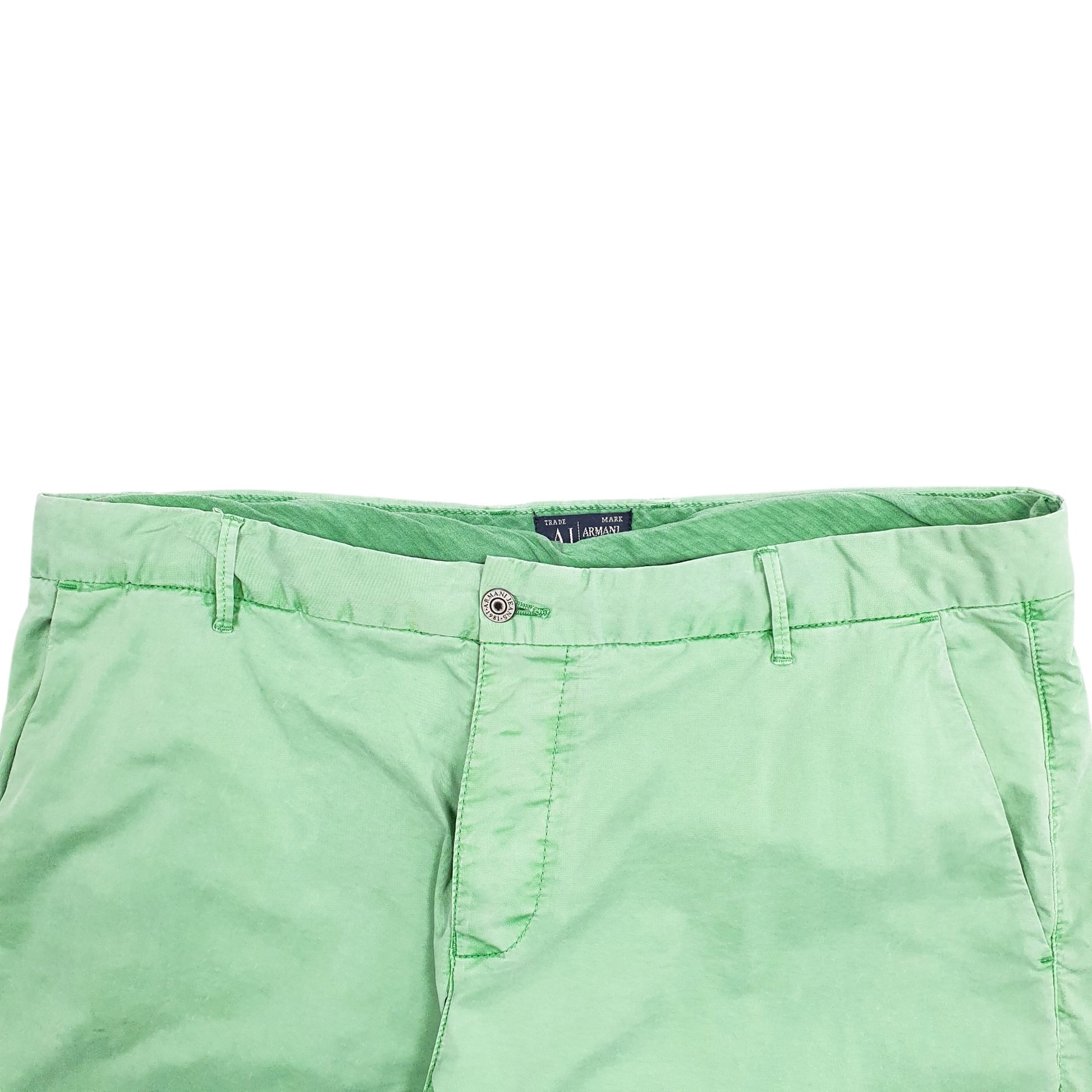 Mens Green Armani  Chino Trousers