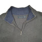 Mens Grey Nautica Knit Quarter Zip Jumper