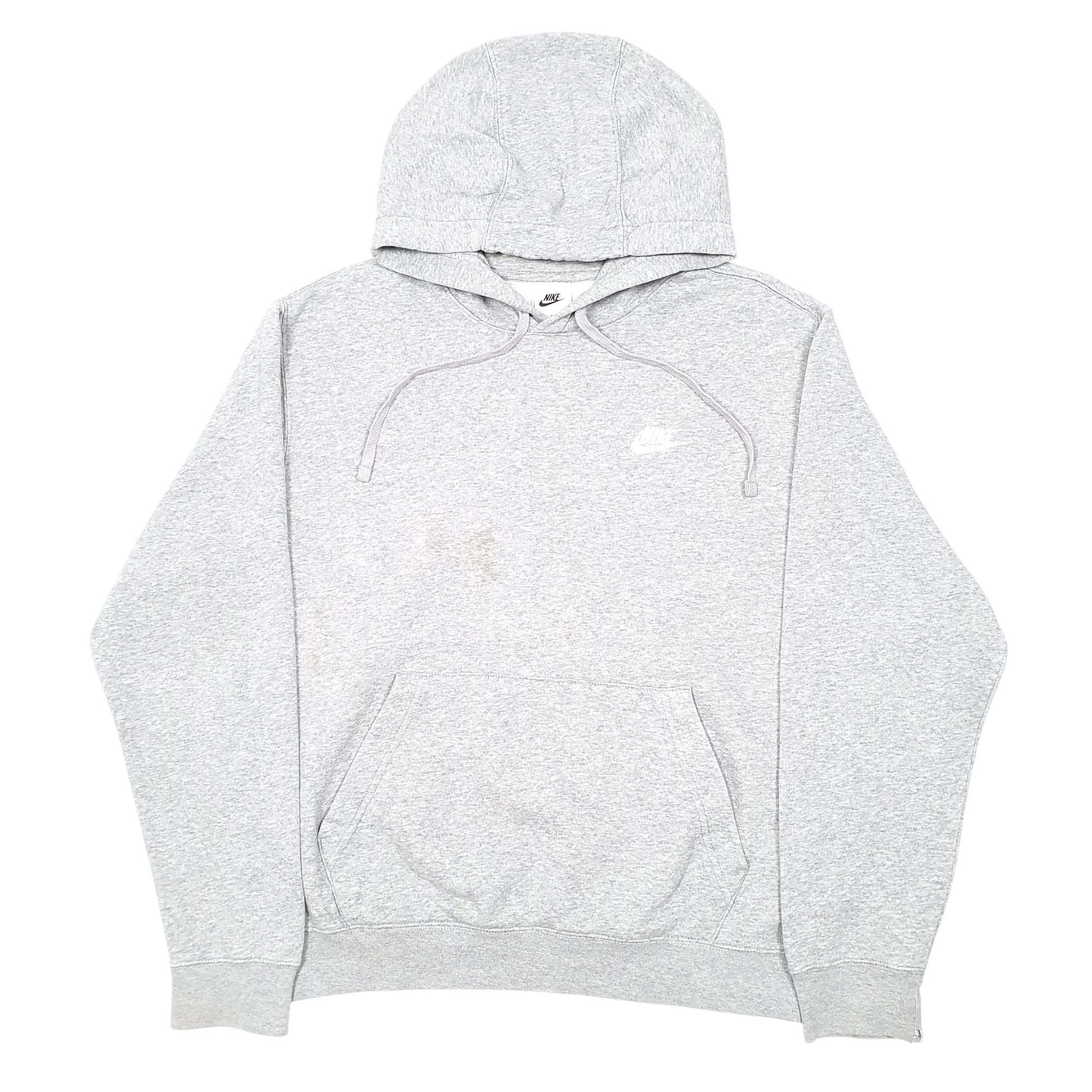 Mens Grey Nike Loose Baggy Hoodie Jumper