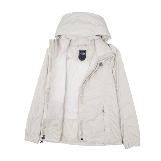 Womens White The North Face Hyvent Hooded  Coat