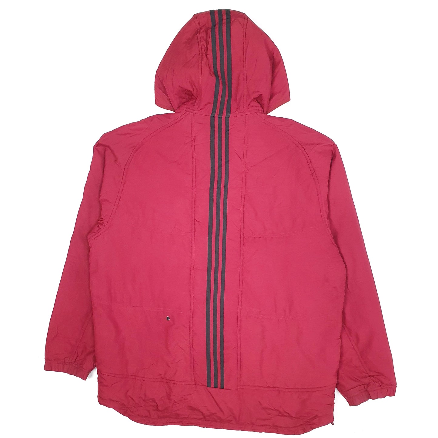 Mens Red Adidas Parka Full Zip Coat