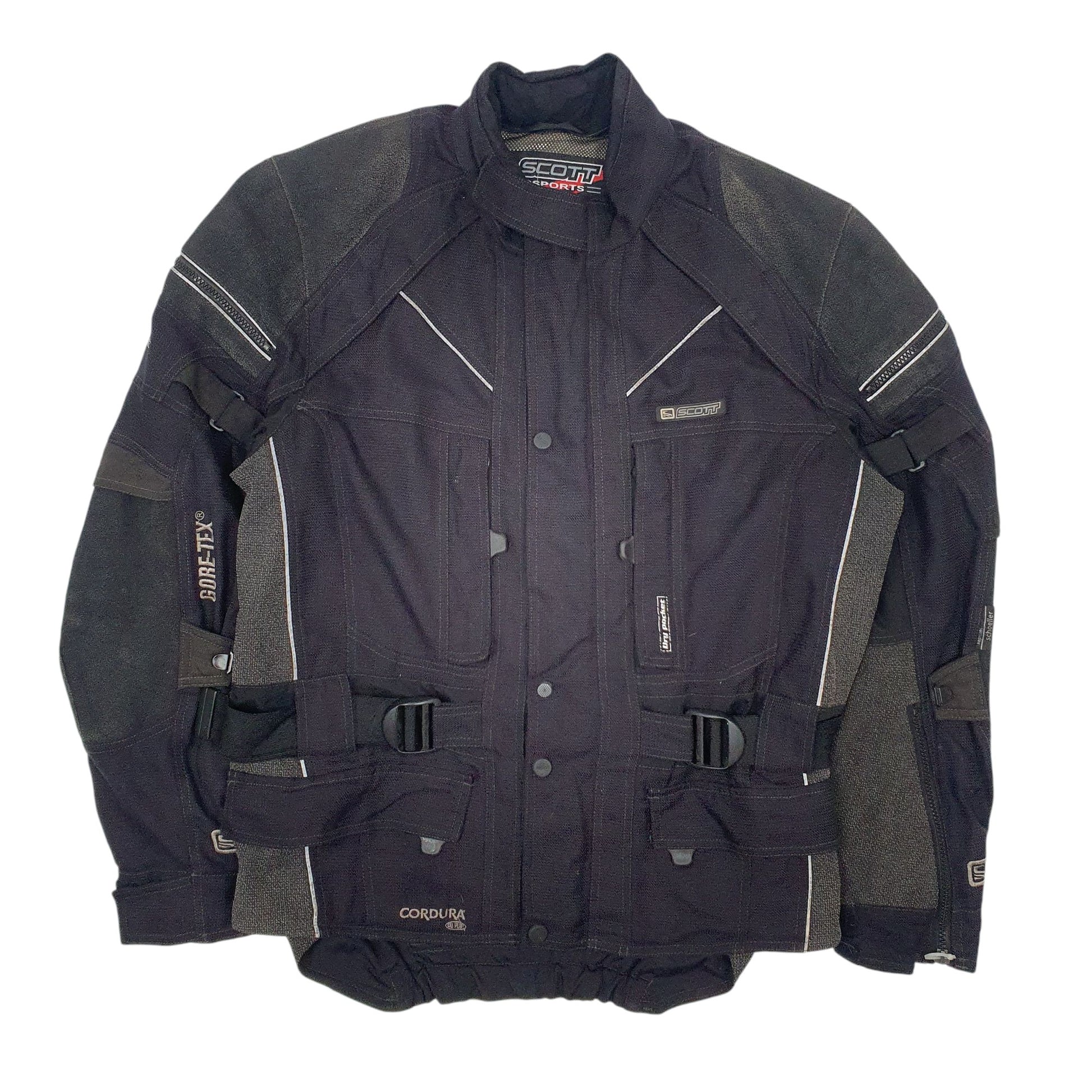 Mens Black Scott Motorsports Motor Cycle Gore-Tex  Coat