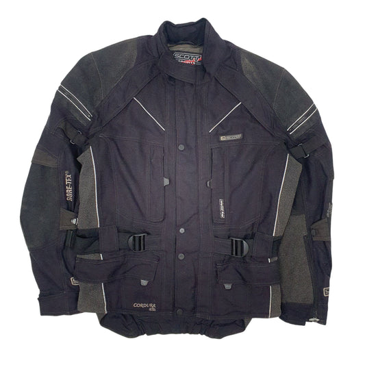 Mens Black Scott Motorsports Motor Cycle Gore-Tex  Coat