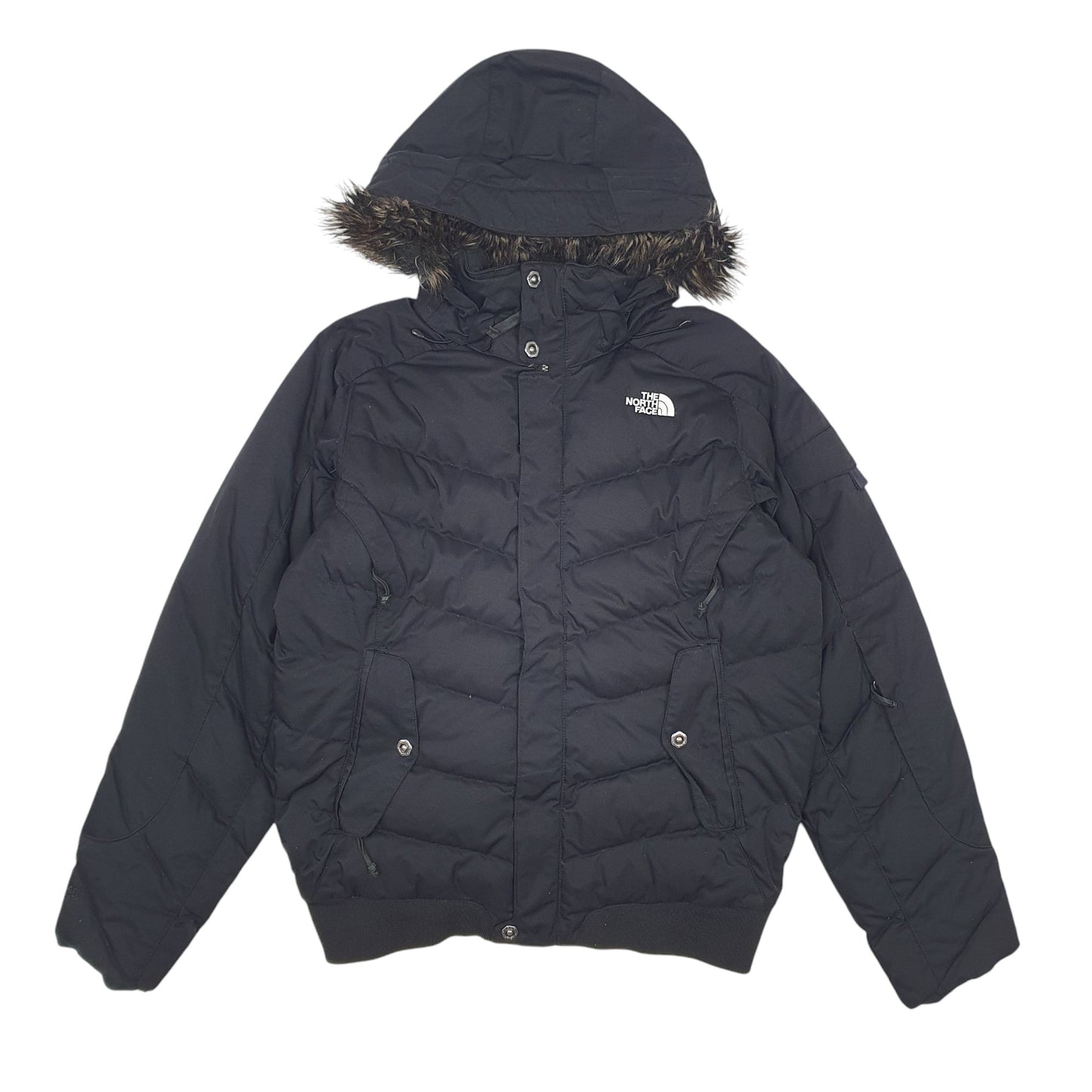Womens Black The North Face RECCO Sking Goose Down  Coat