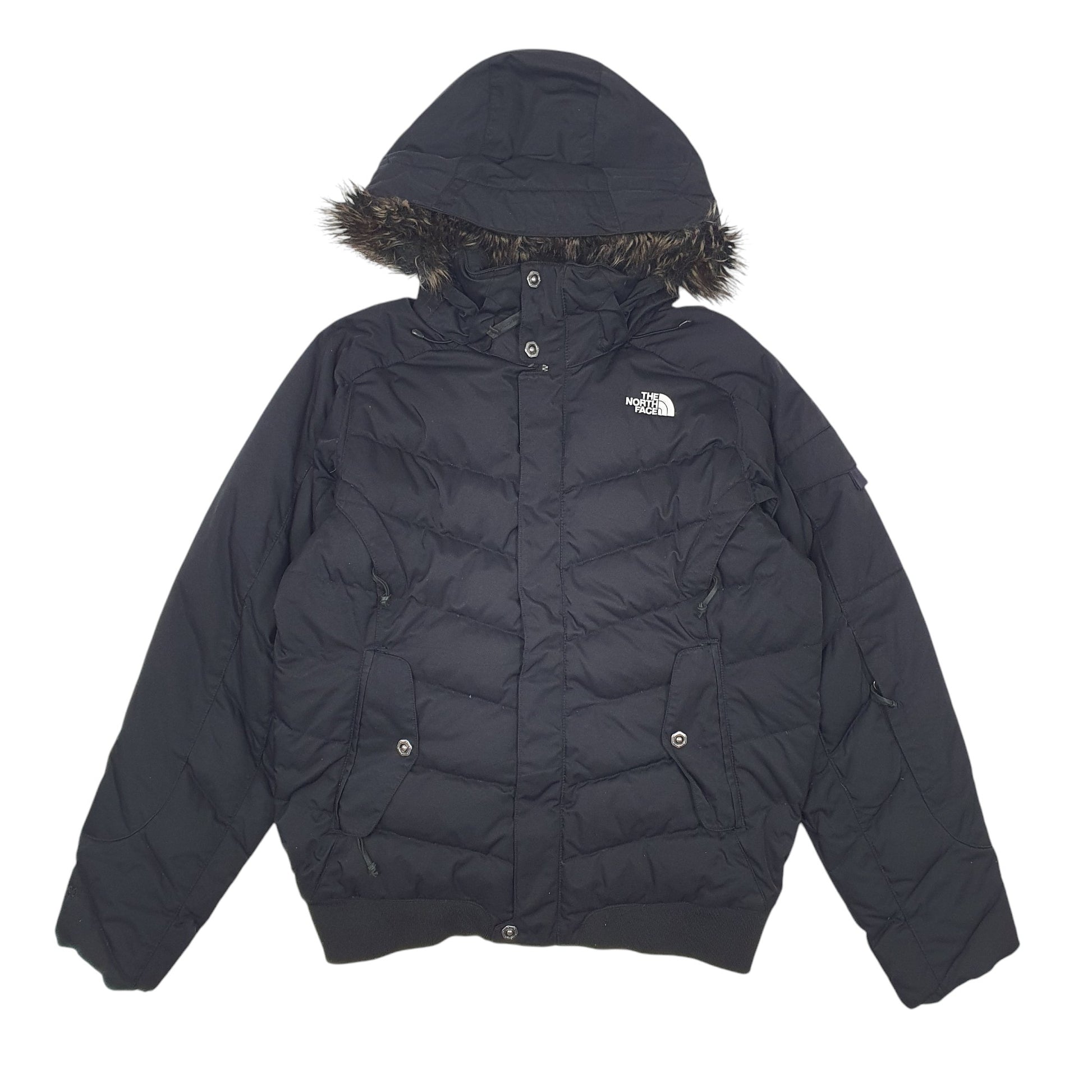 Womens Black The North Face RECCO Sking Goose Down  Coat