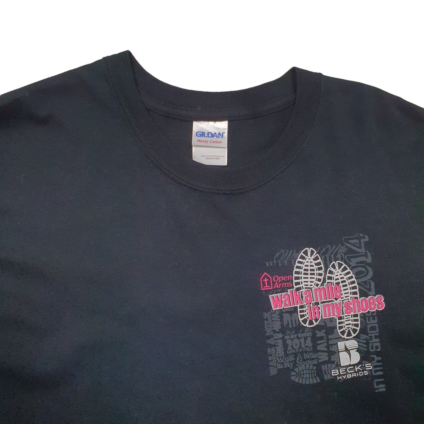 Mens Black Gildan 2014 Short Sleeve T Shirt