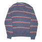 Mens Navy Nautica Knit Striped Sweater Crewneck Jumper