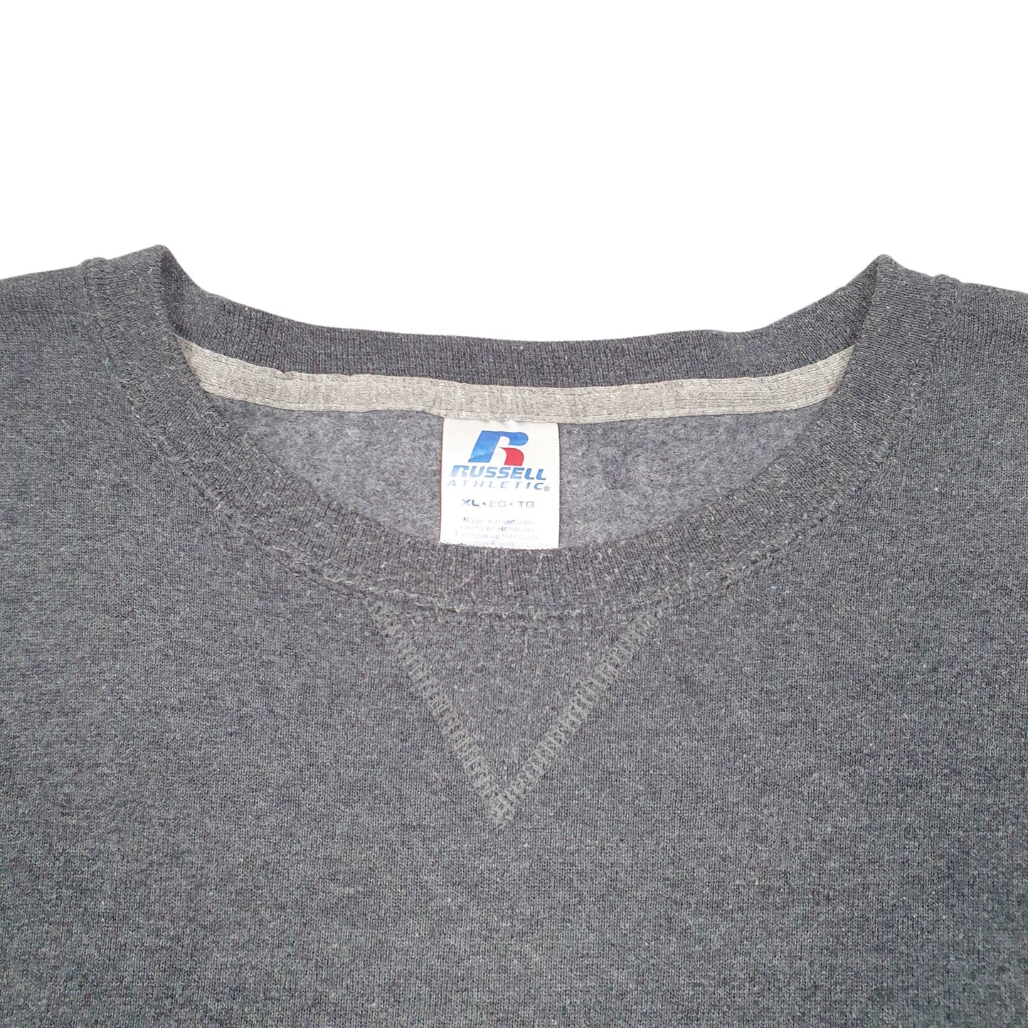 Mens Grey Russell Athletic  Crewneck Jumper