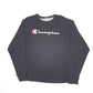 Mens Black Champion  Crewneck Jumper