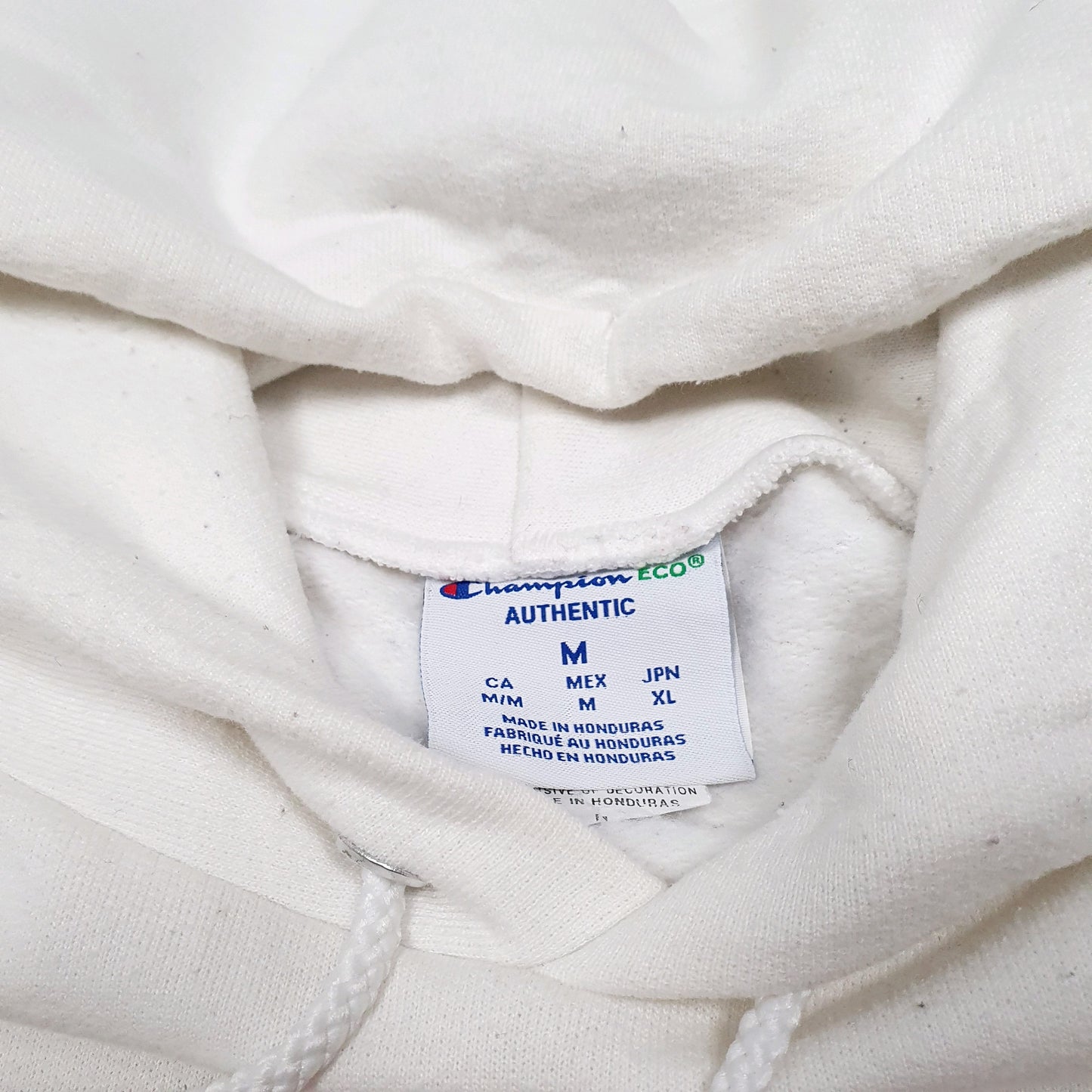 Mens White Champion Just a Kid Tour Hoodie Jumper