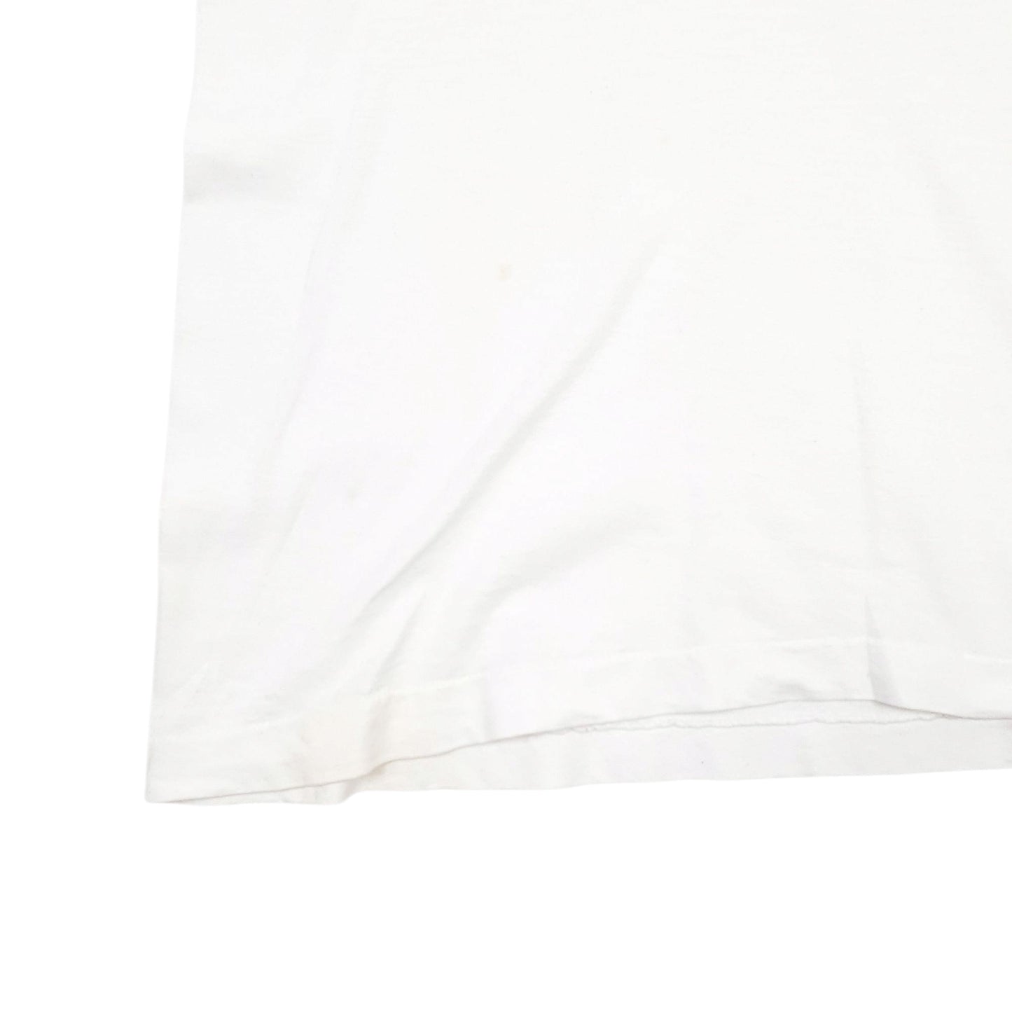 Mens White Fruit Of The Loom Single Stitch Vintage 90s Short Sleeve T Shirt