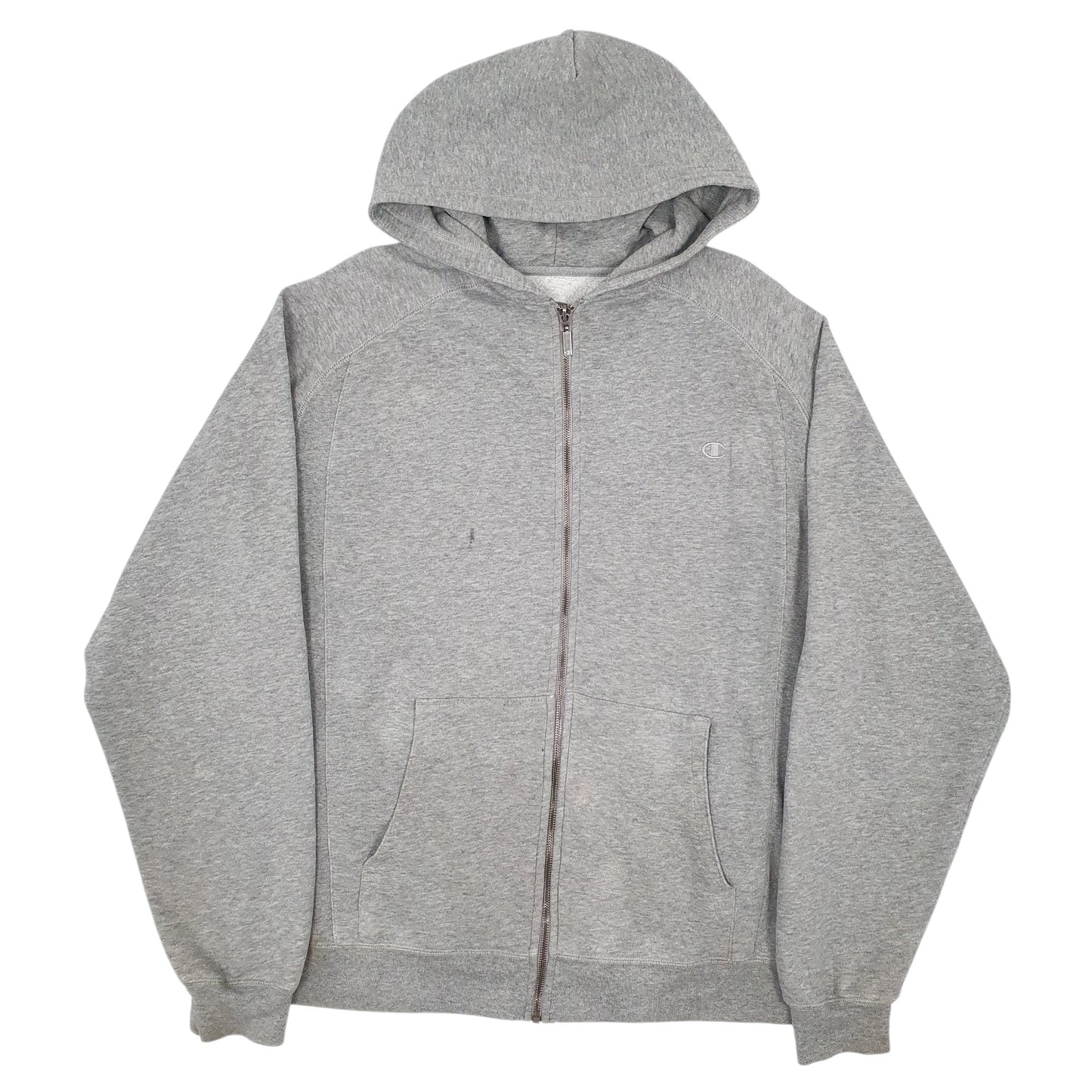 Mens Grey Champion  Full Zip Jumper
