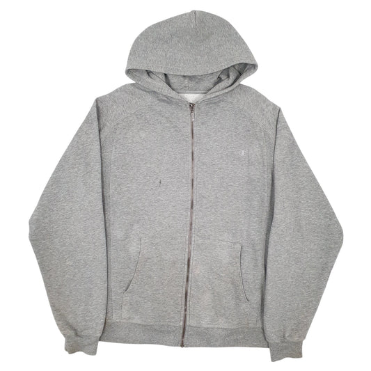 Mens Grey Champion  Full Zip Jumper